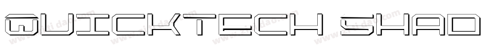 QuickTech Shadow Italic字体转换